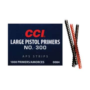 CCI "APS" Large Pistol Primers Strip No. 300 1,000 Count.